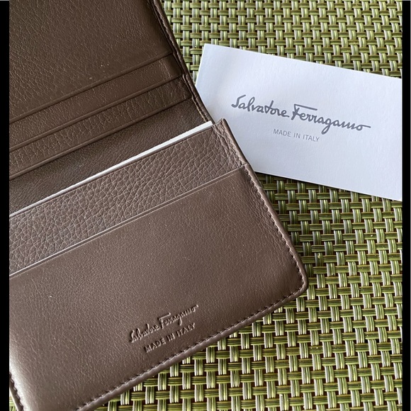 Uni-Sex SALVATORE FERRAGAMO Calfskin CARD CASE - Picture 8 of 11